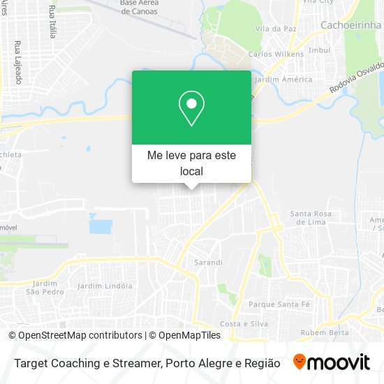 Target Coaching e Streamer mapa