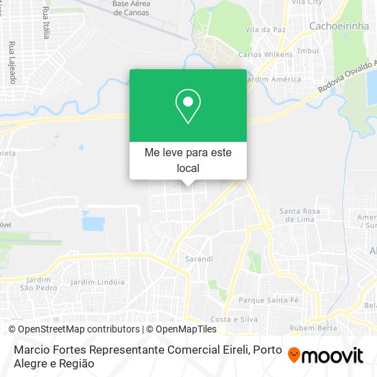 Marcio Fortes Representante Comercial Eireli mapa