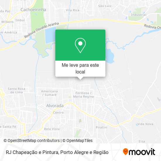 RJ Chapeação e Pintura mapa