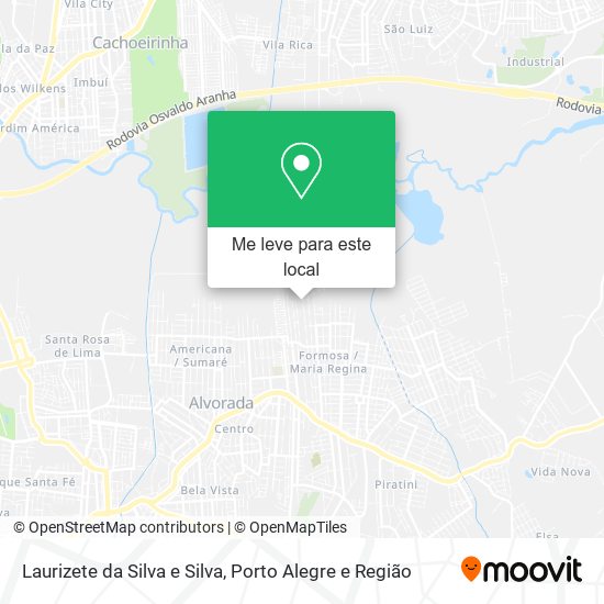 Laurizete da Silva e Silva mapa