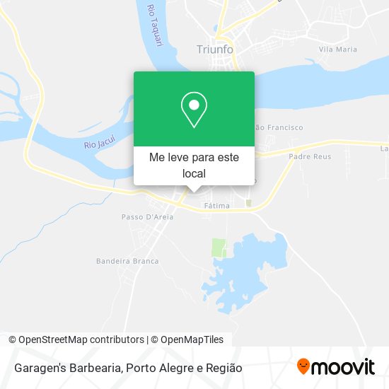 Garagen's Barbearia mapa