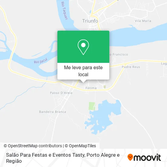 Salão Para Festas e Eventos Tasty mapa