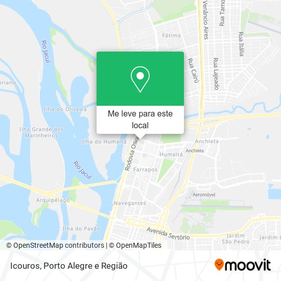 Icouros mapa