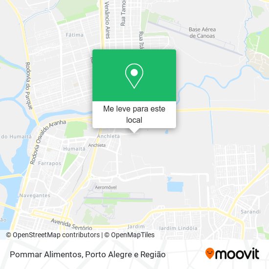 Pommar Alimentos mapa