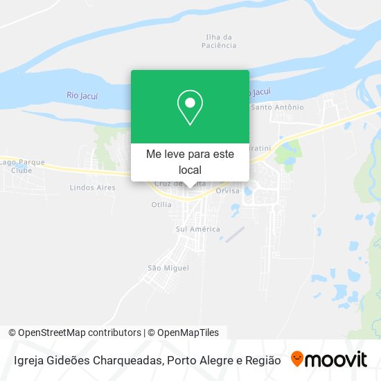 Igreja Gideões Charqueadas mapa