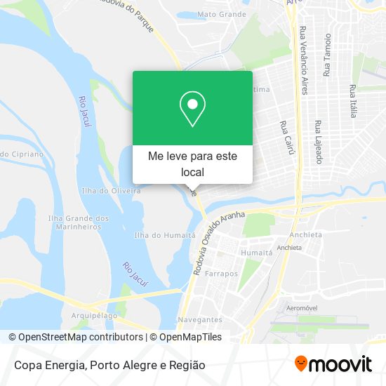 Copa Energia mapa