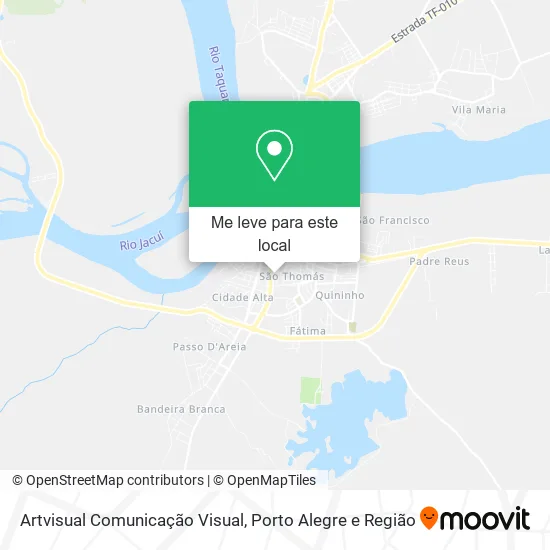 Artvisual Comunicação Visual mapa