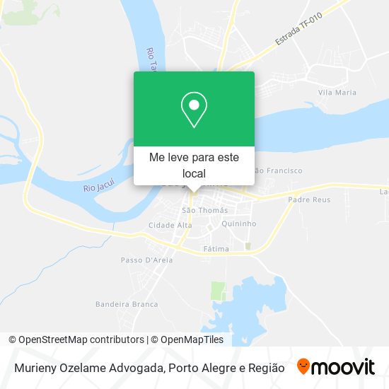 Murieny Ozelame Advogada mapa