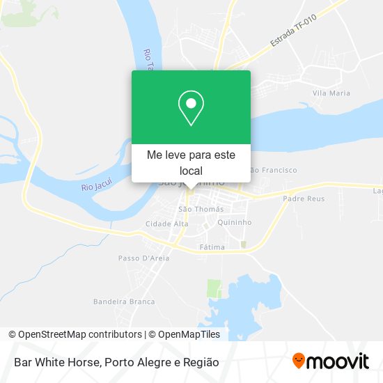 Bar White Horse mapa