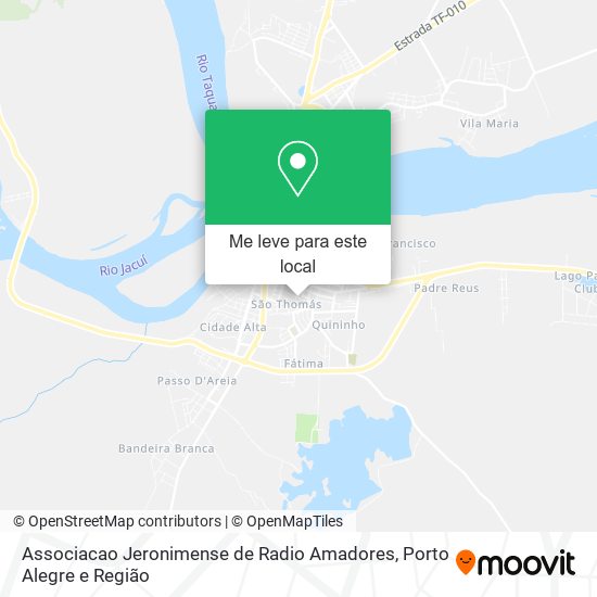Associacao Jeronimense de Radio Amadores mapa