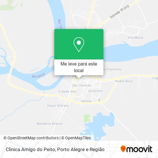 Clinica Amigo do Peito mapa