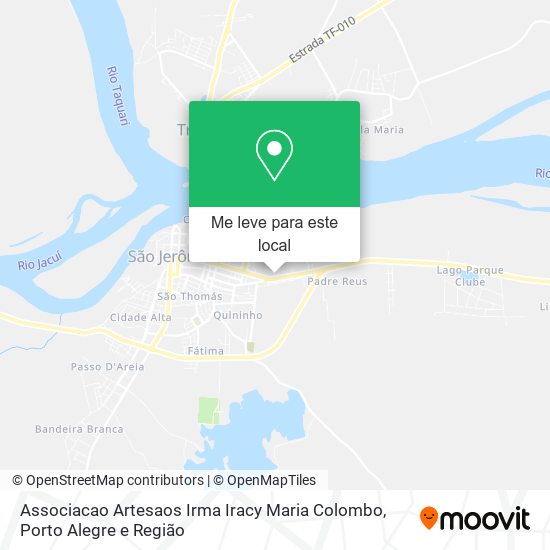 Associacao Artesaos Irma Iracy Maria Colombo mapa