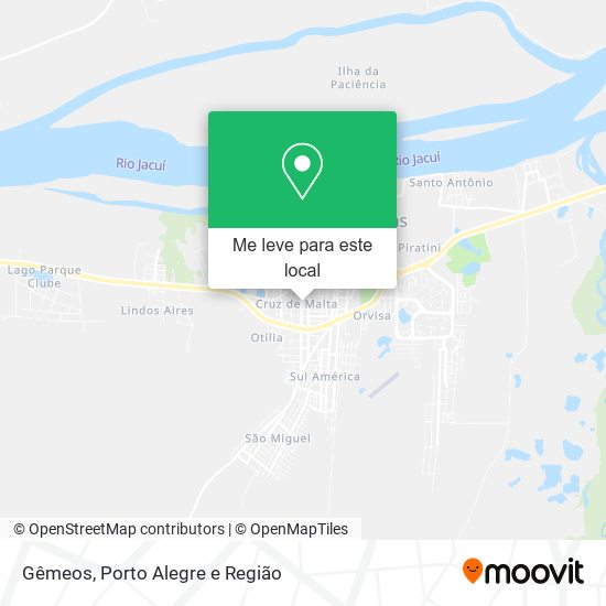 Gêmeos mapa