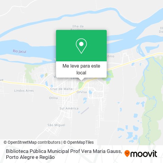 Biblioteca Pública Municipal Prof Vera Maria Gauss mapa