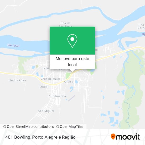 401 Bowling mapa