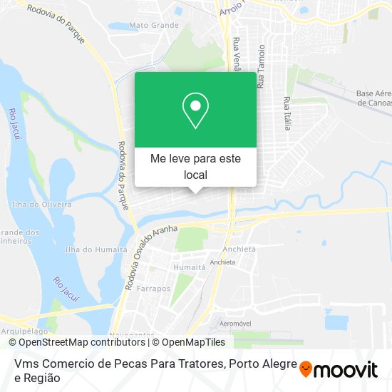 Vms Comercio de Pecas Para Tratores mapa