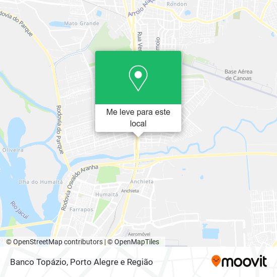 Banco Topázio mapa