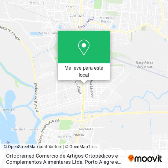 Ortopremed Comercio de Artigos Ortopédicos e Complementos Alimentares Ltda mapa