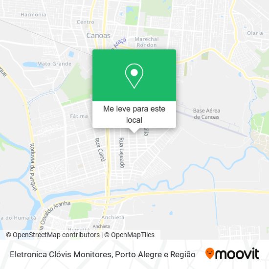 Eletronica Clóvis Monitores mapa