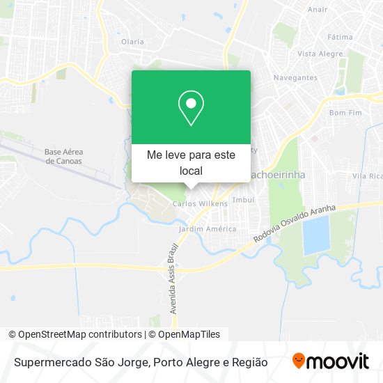 Supermercado São Jorge mapa