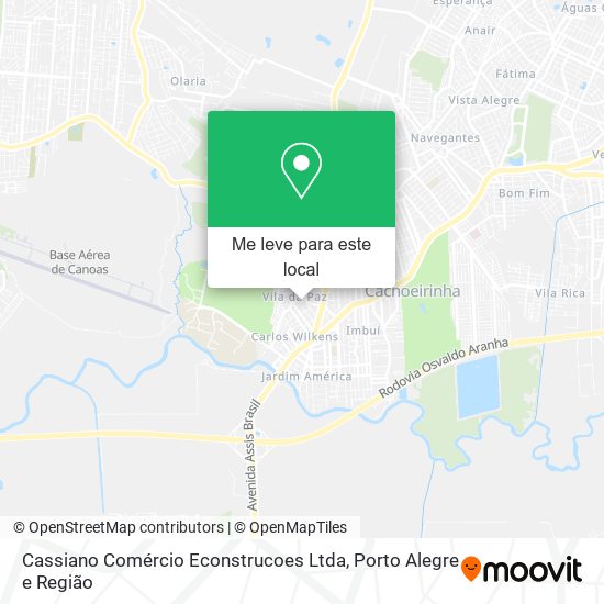 Cassiano Comércio Econstrucoes Ltda mapa