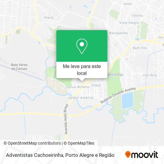 Adventistas Cachoeirinha mapa