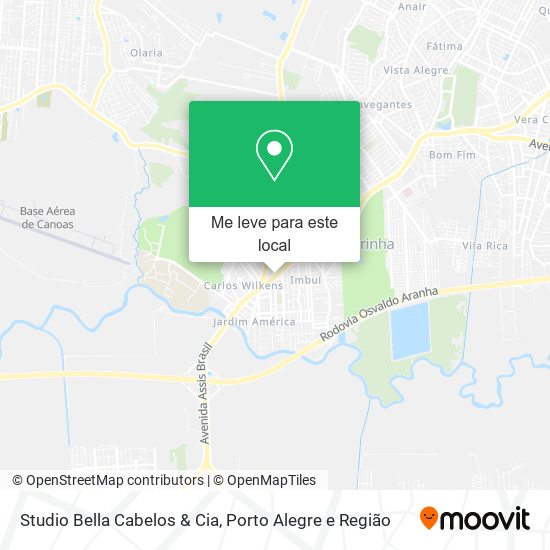 Studio Bella Cabelos & Cia mapa