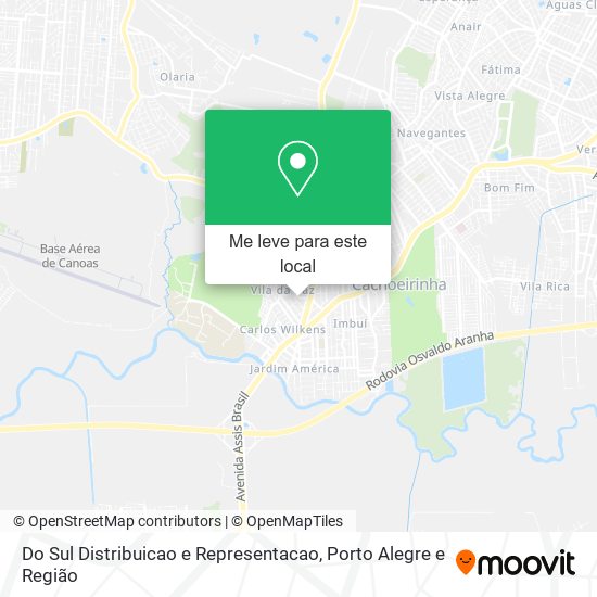 Do Sul Distribuicao e Representacao mapa