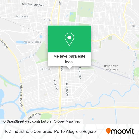 K Z Industria e Comercio mapa
