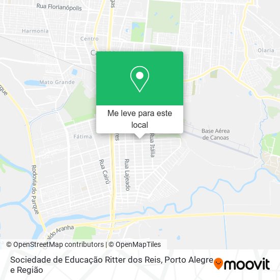 Sociedade de Educação Ritter dos Reis mapa