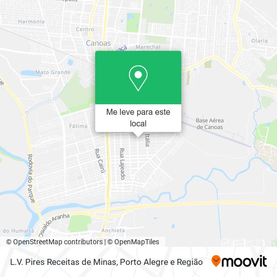 L.V. Pires Receitas de Minas mapa