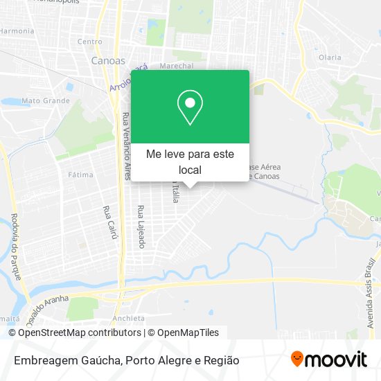 Embreagem Gaúcha mapa