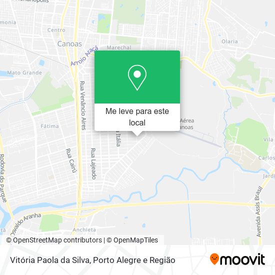 Vitória Paola da Silva mapa