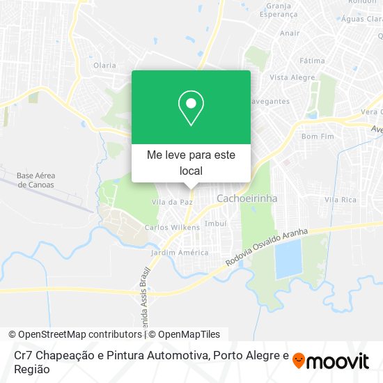 Cr7 Chapeação e Pintura Automotiva mapa