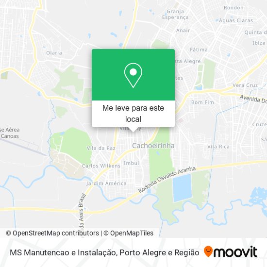 MS Manutencao e Instalação mapa
