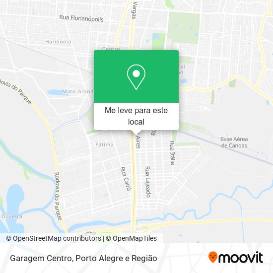 Garagem Centro mapa