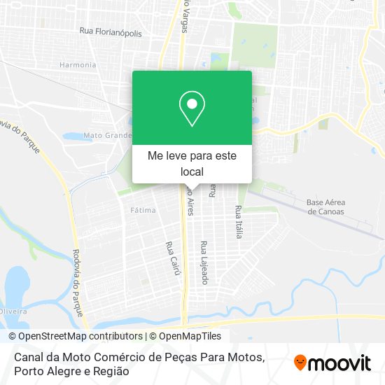 Canal da Moto Comércio de Peças Para Motos mapa