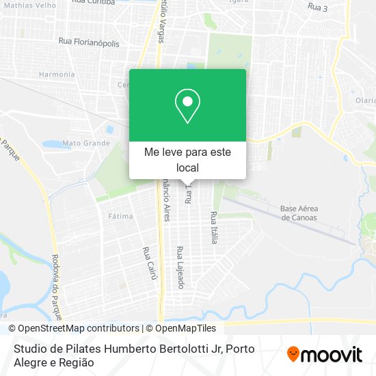 Studio de Pilates Humberto Bertolotti Jr mapa