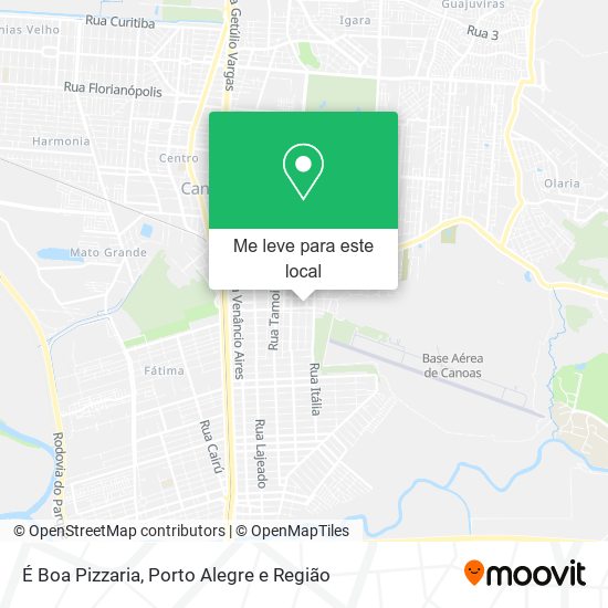 É Boa Pizzaria mapa