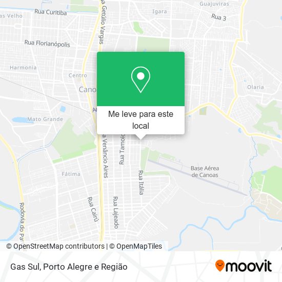 Gas Sul mapa