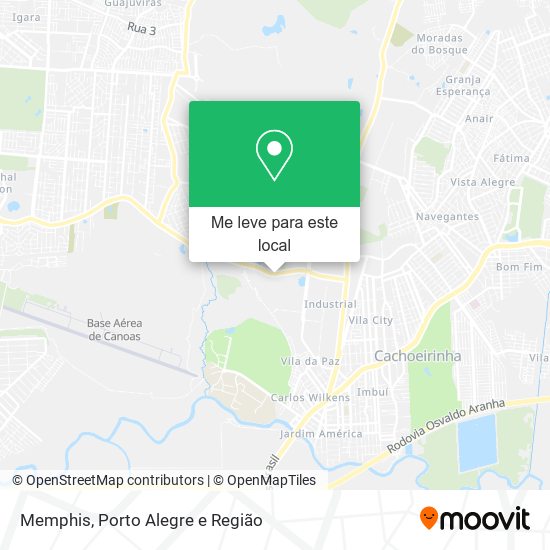 Memphis mapa