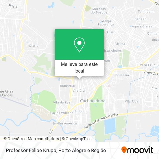 Professor Felipe Krupp mapa