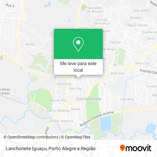 Lanchonete Iguaçu mapa
