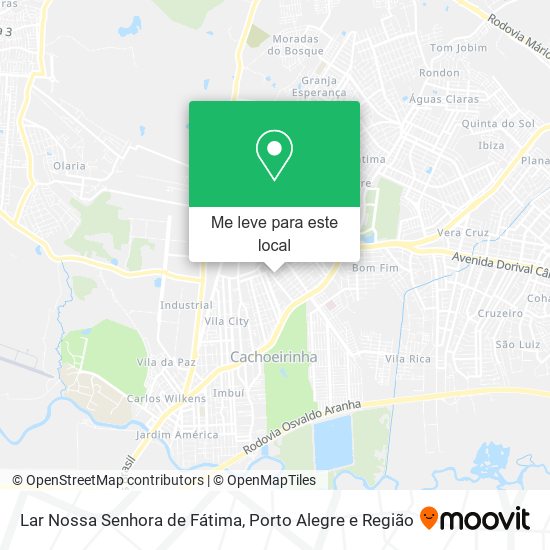 Lar Nossa Senhora de Fátima mapa