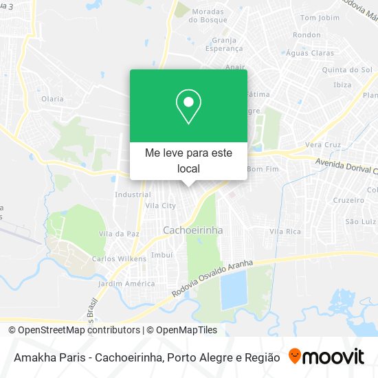 Amakha Paris - Cachoeirinha mapa
