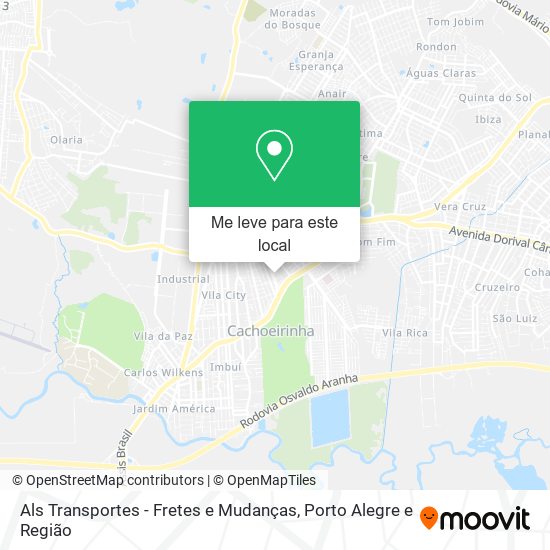 Als Transportes - Fretes e Mudanças mapa