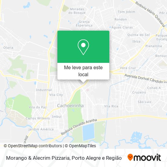 Morango & Alecrim Pizzaria mapa