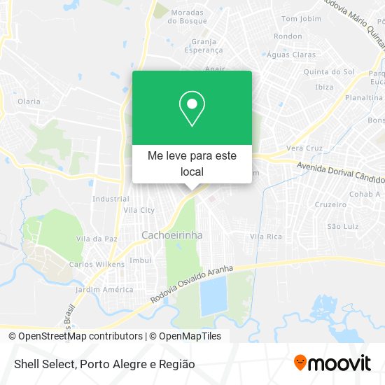 Shell Select mapa