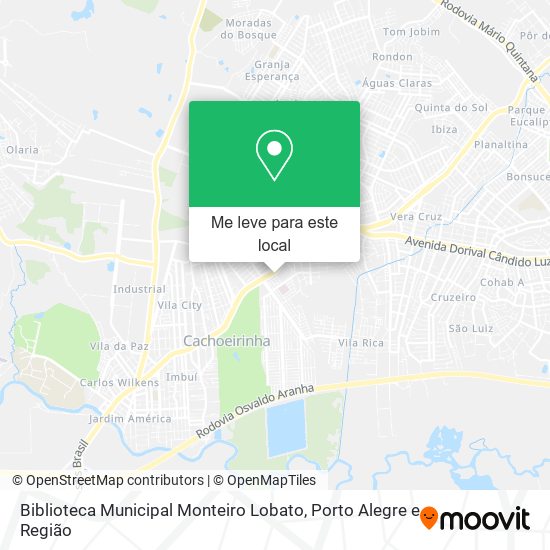 Biblioteca Municipal Monteiro Lobato mapa
