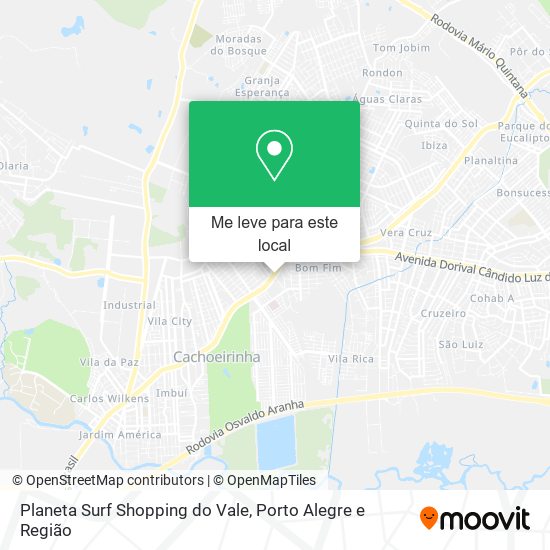 Planeta Surf Shopping do Vale mapa